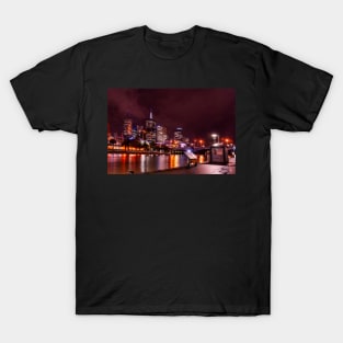 Melbourne City at Night T-Shirt